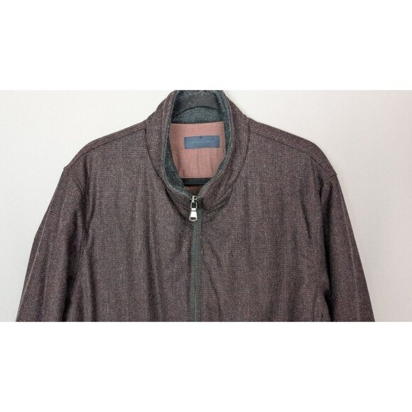 Zachary Prell Jacket Mens L Wool Blend Full Zip Quilted Lined Bomber Jacket Coat - Picture 5 of 13